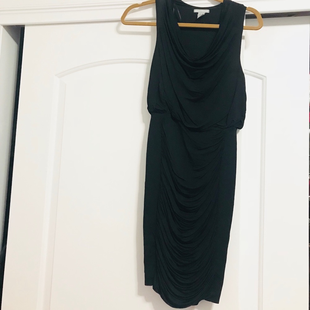 Black tight fitting dress